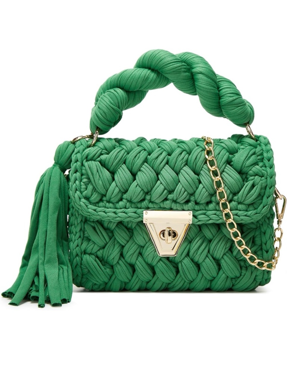 Chunky Yarn Knit Crochet Tote Purse Crossbody Bags